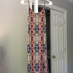 Bohemian patterned maxi dress